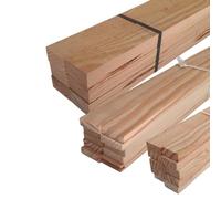 MadeInNature Lot de Tasseaux bois Pin des Landes Petits Nœuds, Liteaux pour travaux, Tasseaux de menuiserie, 2 mètres Modèle et Taille au choix (Réf 6439 Lot de 6 Liteaux 27x50mm, 4 lots)