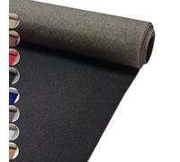 MadeInNature Moquette Événementielle Réutilisable et Robuste, Moquette Exposition et Stand classée Anti-Feu, Largeur 2 mètres, Couleur et Longueur au choix (Zwart, Longueur 200cm)