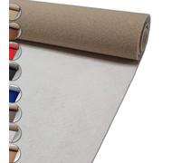 MadeInNature Moquette Événementielle Réutilisable et Robuste, Moquette Exposition et Stand classée Anti-Feu, Largeur 2 mètres, Couleur et Longueur au choix (Wit, Longueur 400cm)