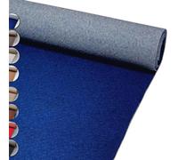MadeInNature Moquette Événementielle Réutilisable et Robuste, Moquette Exposition et Stand classée Anti-Feu, Largeur 2 mètres, Couleur et Longueur au choix (Blauw, Longueur 1200cm)