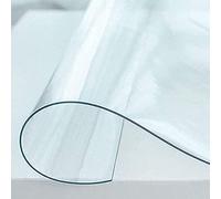 MadeInNature Nappe Cristal Transparente épaisse, Tailles et épaisseurs au Choix, Nappe Transparente rectangulaire, Permet de ne Pas dénaturer la Table, (140 x 280 cm, 0,30mm)