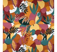 MadeInNature, Nappe Qualité Tissu Enduit Coton Imperméable Résistante 155 cm de Large Vendue au Mètre Facile à Entretenir (Portorico Terracotta, 155x300cm)