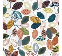 MadeInNature, Nappe Qualité Tissu Enduit Coton Imperméable Résistante 155 cm de Large Vendue au Mètre Facile à Entretenir (ERCOLANO Multicolore, 155x220cm)