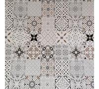 MadeInNature Nappe très épaisse imprimé, protège Table Type Gomme 2mm Tailles et Motifs au Choix, Nappe Anti-Tache (140x200 cm, 6 Taormina Gris)