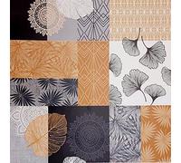 MadeInNature Nappe très épaisse imprimée, protège Table Type Gomme 2mm Tailles et Motifs au Choix, Nappe Anti-tâche (140x400 cm, Eclipsa)