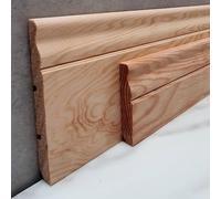 MadeInNature Plinthe Bois Moulurée Louis XV, plinthe Pin Naturel, Sans Nœuds, Fabrication Française, Hauteur 7 cm ou 11 cm (7cm, 10ml)
