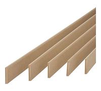 MadeInNature Plinthe en médium naturel de très grande qualité, fabrication FRANCAISE, plinthes arrondies dimensions aux choix (Hauteur 7 cm, 14ml)