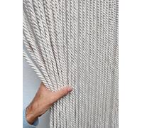 MadeInNature Rideau de Porte Coton Polyester Corde tressée qualité supérieure, Intérieur et Extérieur, Largeur 90 cm x Longueur 200 cm, Plusieurs modèles aux Choix de (Ecru 54 brins)