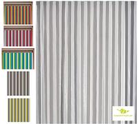 MadeInNature Rideau de Porte Lanières Plastiques qualité supérieure, Intérieur et Extérieur, Largeur 90 cm x Longueur 220 cm, Plusieurs modèles aux Choix (Gris, Blanc)