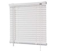 MadeInNature Store vénitien Vinyle, Pose Facile avec ou sans perçage, modèle et Coloris au Choix (Blanc 01, Largeur 120 cm x Hauteur 180 cm)