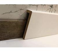 MadeInNature Surplinthe bois - Plinthe à recouvrement prépeinte blanche fabrication FRANCAISE - Hauteur 10 cm ou 13cm et longueur aux choix (10 cm, 36 ML)