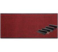 MadeInNature Tapis de Couloir et de Passage Malaga, Tapis résistant et antidérapant, Tapis Idéal pour Cuisine, Entrée, Bain, Largeur 66 cm, Plusieurs Couleurs et Dimensions (100cm, Rouge)