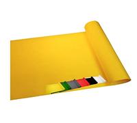 MadeInNature Tapis de Passage, Dimensions au Choix, Vert, Rouge, Noir, Gris, Jaune, Blanc, Tapis déco Anti-Feu, Intérieur et extérieur, Idéal pour Événementiel et Cérémonies (2x5 m, Jaune)