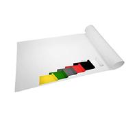 MadeInNature Tapis de Passage, Dimensions au Choix, Vert, Rouge, Noir, Gris, Jaune, Blanc, Tapis déco Anti-Feu, Intérieur et extérieur, Idéal pour Événementiel et Cérémonies (1x5 m, Blanc)