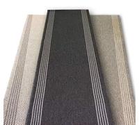 MadeInNature Tapis de Passage Haut de Gamme/Tapis Natura/Tapis idéal pour Couloir, entrée, Cuisine, Salon, Salle de Bain … / Coloris et Dimension au Choix (Anthracite, 80x250cm)