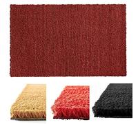 MadeInNature Tapis d'entrée en Coco | Paillasson Fibres en Coco Naturel - Effet nettoyant | Dimension et Couleur au Choix (Rouge, Largeur 100cm x Longueur 150cm x Hauteur 17mm)