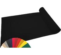 MadeInNature - Tapis moquette événementiel polyvalent : exposition, anniversaire, gala - Anti-feu - Tapis Réutilisable (Noir 2x50m)