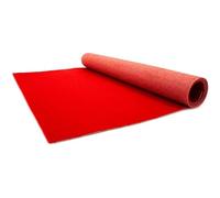 MadeInNature Tapis Rouge Réutilisable d'Anniversaire et de Mariage - Moquette pour Restaurant, Magasin, Cérémonie - Tapis Salle des Fêtes - Résistance au Feu B1 - 1x3M
