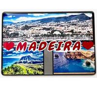 Madeira 220323 Aimant de réfrigérateur Motif île de Madère et Madère
