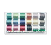 Madeira 8020 Metallic Supertwist Boîte fils à broder 18 bobines de 200 m