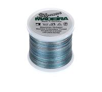 Madeira 9845-1607 2 Plis Polyneon Polyester Fil à Broder, 40 WT/135d 402,3 m, panaché Laguna