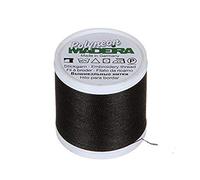 Madeira 9845-1800 2 Plis Polyneon Polyester Fil à Broder, 40 WT/135d 402,3 m, Noir