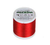 Madeira 9845-1839 2 Plis Polyneon Polyester Fil à Broder, 40 WT/135d 402,3 m, Noël, Rouge