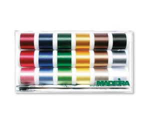 Madeira Boîte Transparente: Rayon No.40 x 200 m: Bobines, 18 Spools, Meter, Set Pièces 8040