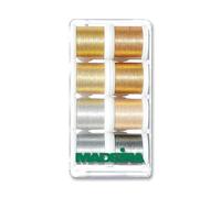Madeira Coffret cadeau métallique lisse 8 x 200 m bobines – Doré