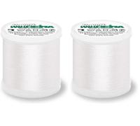 Madeira M9840-1001 Fil à broder pour machine 1001, blanc, 200 m (Lot de 2)