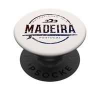Madeira Portugal - Rétro Madère Portugal Vintage Surf CV19X PopSockets PopGrip Adhésif
