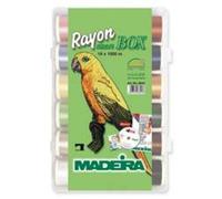 Madeira Fils à broder SmartBox 98418043 Rayon N°40 Lot de 18 bobines de 1 000 m