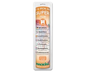Madeira Stabilisateurs découpés - Support thermocollant soluble pour emblèmes et logos, instructions détaillées incluses - 5 m x 30 cm - Transparent