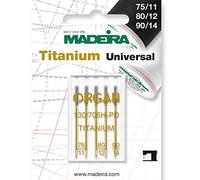 Madeira Titanium Aiguilles universelles pour machine à coudre