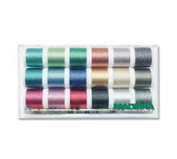 Madeira Fils à broder 8020 Metallic Supertwist - 18 bobines de 200 m