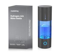 madeking Générateur de bouteille d'eau à hydrogène - avec technologie SPE et PEM, ioniseur d'eau rechargeable et riche en hydrogène pour la maison et l'exercice quotidien