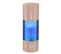 madeking Hydrogen Water Bottle Generator - 400ml Rechargeable Hydrogen Water Ionizer Machine, Portable Hydrogen Rich Water Cup Maker,Glass Hydrogen Water Bottle Good for Travel, Sports, Gift (or)