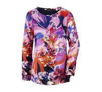 MADELEINE Chemisier bleu-gris / aubergine / rose / canneberge, Taille M