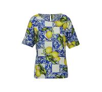 MADELEINE Chemisier bleu nuit / mélange de couleurs, Taille XXXL