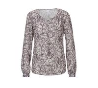 MADELEINE Chemisier bleu violet / rouge rubis / blanc cassé, Taille XS