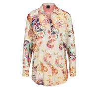 MADELEINE Chemisier chamois / bleu foncé / vert / orange, Taille XL