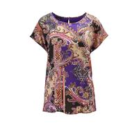 MADELEINE Chemisier violet foncé / mélange de couleurs, Taille M-L