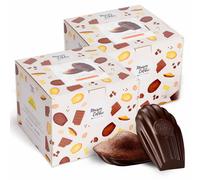 Madeleine Chocolat Maison Colibri Coque Chocolat Noir - 2 boites - 60 madeleines emballées individuellement