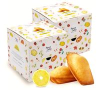 Madeleine Éclats de citron Maison Colibri Pur Beurre - 2 boites - 72 madeleines emballées individuellement