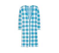 MADELEINE Manteau mi-saison bleu / bleu clair / blanc, Taille S