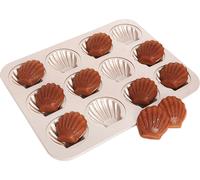 Madeleine Mold Kuchen Pan, 12-cavité non-stick Shell Sphérique e Moules à pâtisserie pour four