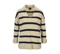MADELEINE Pull-over beige / noir, Taille XS-S