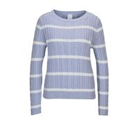 MADELEINE Pull-over bleu / blanc, Taille XS-S