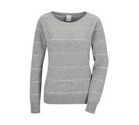 MADELEINE Pull-over gris argenté / blanc cassé, Taille XL