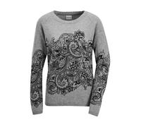 MADELEINE Pull-over gris clair / noir, Taille XS-S